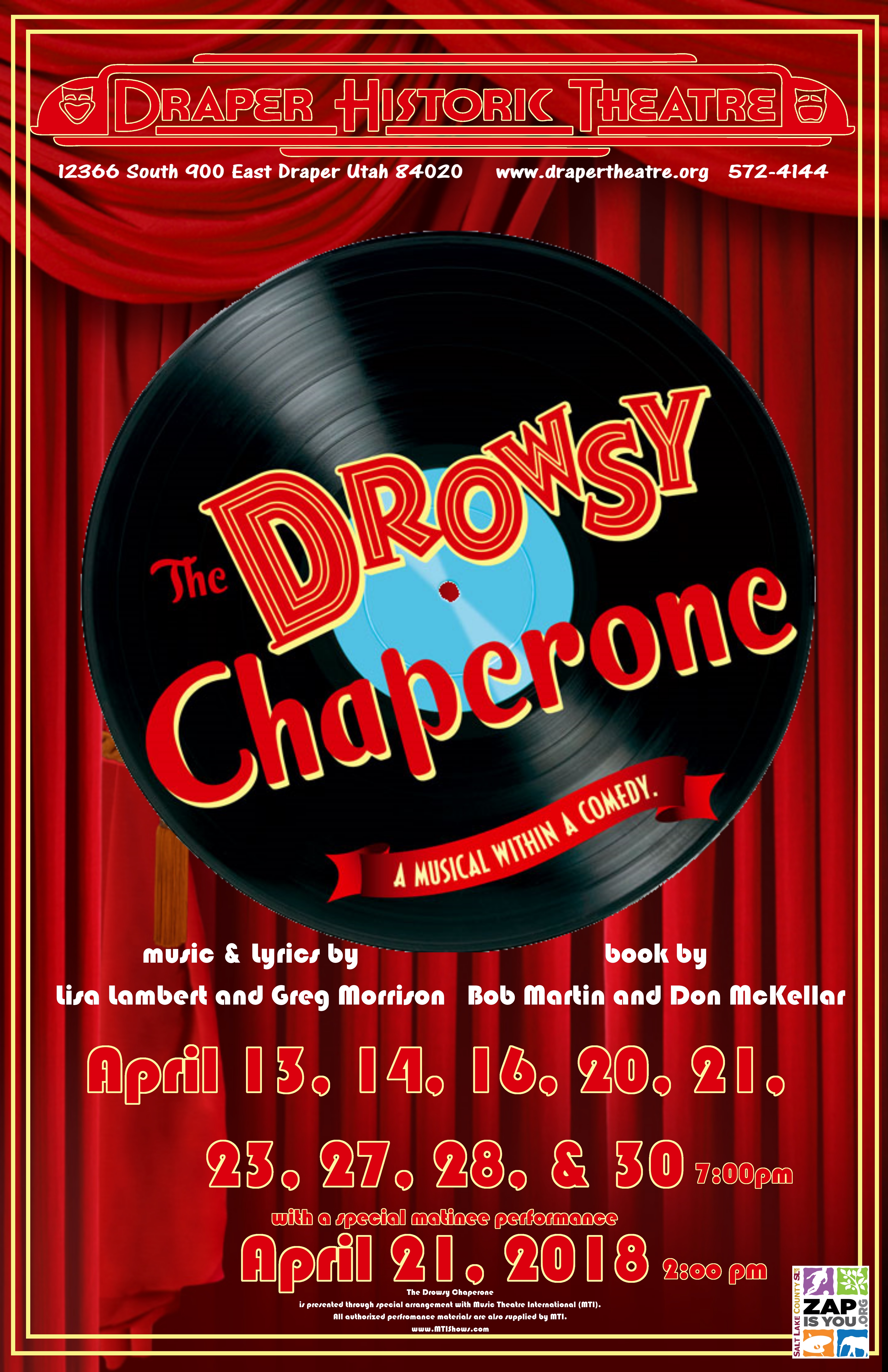 The Importance of Being Drowsy Chaperone